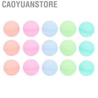 Caoyuanstore 15Pcs Reusable Water Balloon Silicone Quick Fill Water Bulk Water Balloons for Summer Children