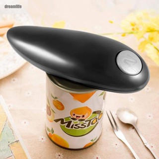 【DREAMLIFE】Electric Can Opener Automatic Black Convenient Efficient Portable Hands-Free