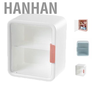 Hanhan Doll House Room Dollhouse Cabinet Display Box Storage Case 2 Layer Transparent Door