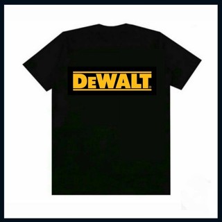  พิมพ์ลาย Khanza เสื้อยืดเทคนิค Dewalt สีดํา