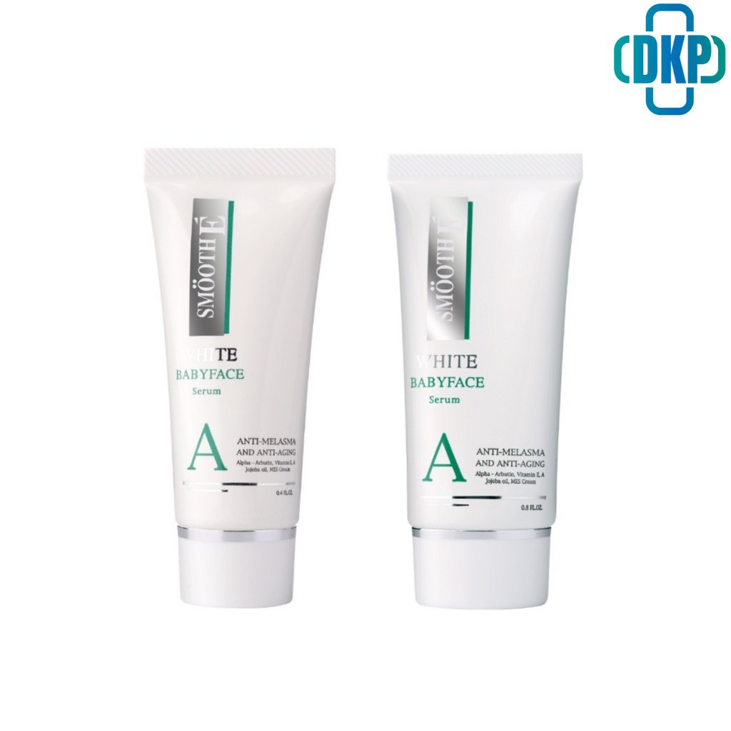 Smooth E White Baby face Serum สมูทอี ไวท์ เบบี้เฟซ เซรั่ม 0.4, 0.8 FL.OZ. [DKP]