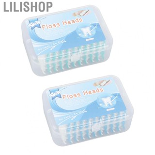 Lilishop Floss Toothpick Brush  Eliminate Bad Breath Soft Interdental Brush Silicone Head Safe with Case for Home