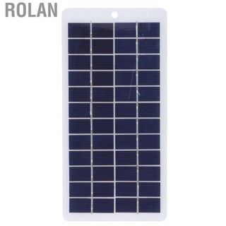 Rolan Polycrystalline Silicone Solar Panel  Solar Panel 5W 12V High Light Transmittance Durable with  for Advertising