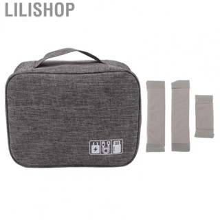 Lilishop Digital Accessories Case  Detachable Baffle  Cable Storage Bag  for Camping