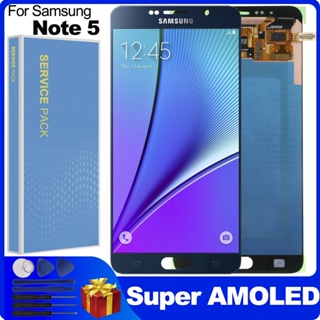 อะไหล่หน้าจอสัมผัสดิจิทัล LCD 5.7 นิ้ว สําหรับ SAMSUNG Galaxy Note5 N920A N9200 N920F N920C