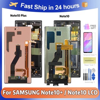 อะไหล่หน้าจอสัมผัสดิจิทัล Lcd สําหรับ Samsung Galaxy Note 10 N970F N9700 Note 10 Plus Note10+ N975