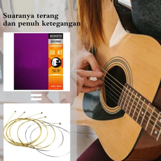 สายกีต้าร์เอกัสติก Senar Nanoweb 010/011 ที่มีผิว Coating จาก Phosphor Bronze 1 เซ็ต เหมาะสำหรับกีต้าร์ทุกชนิด