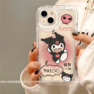 Yiki|เคสโทรศัพท์มือถือแบบนิ่ม TPU ใส ลายการ์ตูน Kuromi Melody สําหรับ Vivo X90 Pro X90 X80 Pro X80 X70 Pro X70 S1 Pro S1 V27E V23E V21E V21 V20 Pro V20 V15