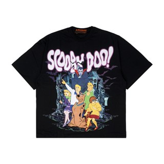 Scooby ดู! เสื้อยืด สีดํา โอเวอร์ไซซ์