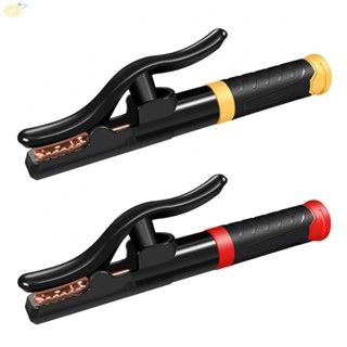 【VARSTR】Electrode Holder Comfort Handle Copper Cable Holder Stick Welding Clamp Tool