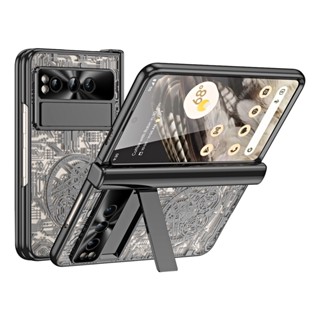 เคสขาตั้ง พร้อมตัวป้องกันหน้าจอ สําหรับบานพับ Google Pixel