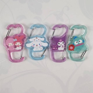 Japan Sanrio Melody Cinnamoroll Kuromi Hangyodon Twin Carabiner Holder 189823