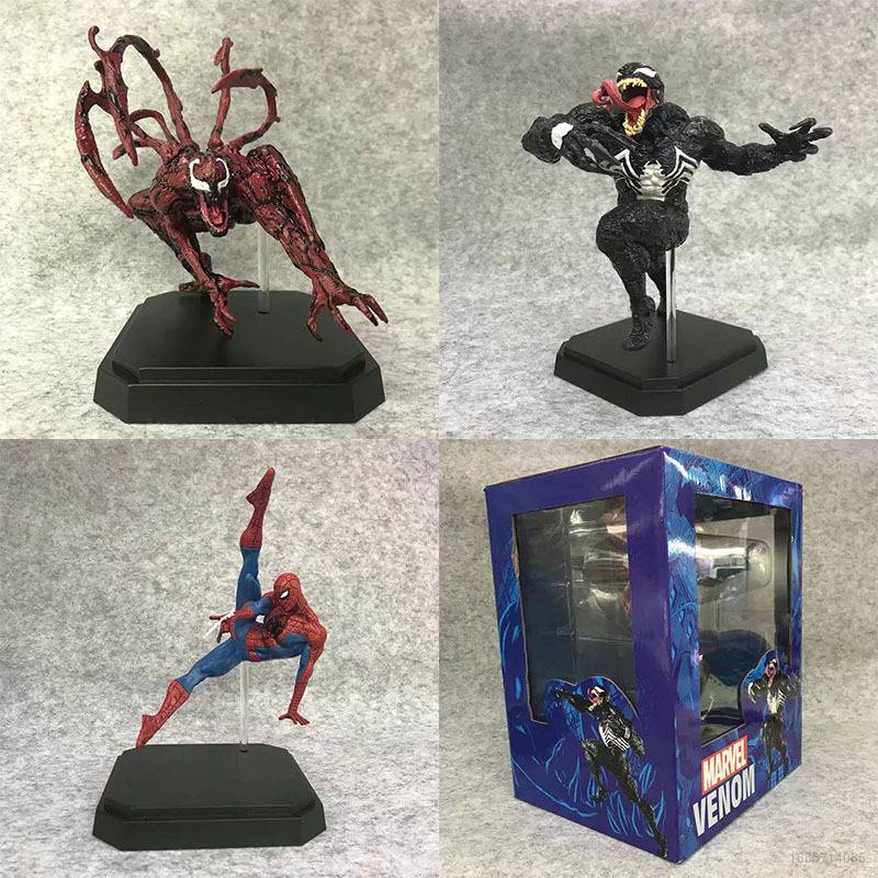 โมเดลฟิกเกอร์ Marvel Spiderman Venom Carnage Action Figure The Avengers ของเล่นสําหรับเด็ก