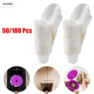 【DREAMLIFE】Coffee Filters Tool 50Pcs Accessory Adapter Assembly Disposable Fitting