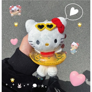 SANRIO พวงกุญแจ จี้ตุ๊กตาการ์ตูน Hello Kitty เหมาะกับของขวัญวันเกิด แฟชั่นฤดูร้อน แบบสร้างสรรค์