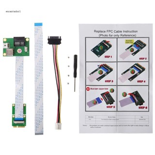 ✿ อะแดปเตอร์การ์ดไรเซอร์ PCIe PCI-E x1 เป็น Mini PCIe mPCIe 90 องศา PCI-E 1 PCI-Express 1 ชิ้น