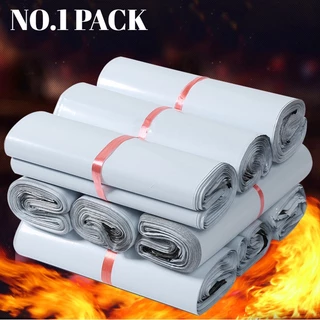 NO.1 ถุงไปรษณีย์ 100ใบ คุณภาพดี สีดำ สีขาว ถุง พัสดุ เอกสาร ราคาถูก พร้อมส่ง เนื้อแข็งไม่แตกง่าย
