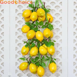 【Good】Artificial Lemon Modle Room 2 Strings 52CM Garden Wall Ornaments Styrofoam【Ready Stock】