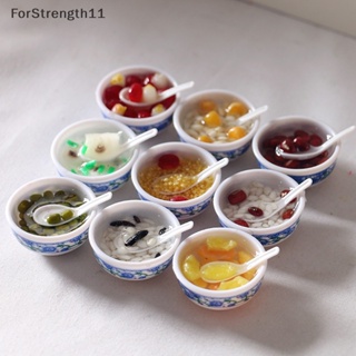 Fo ชามอาหาร ขนมหวาน ขนาดเล็ก 1:6 อุปกรณ์เสริม สําหรับตกแต่งบ้านตุ๊กตา ห้องครัว