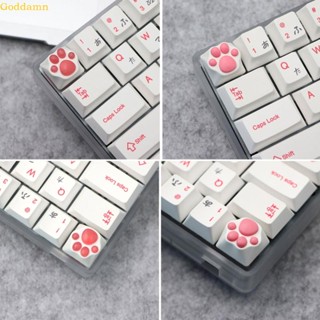 Godd PBT ปุ่มกดคีย์บอร์ดซิลิโคน ลายอุ้งเท้าแมว สําหรับ Cherry MX Switches