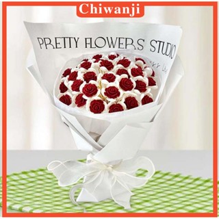 [Chiwanji] ช่อดอกกุหลาบ วัสดุทําช่อดอกไม้ สําหรับวันวาเลนไทน์ ครบรอบ ปาร์ตี้