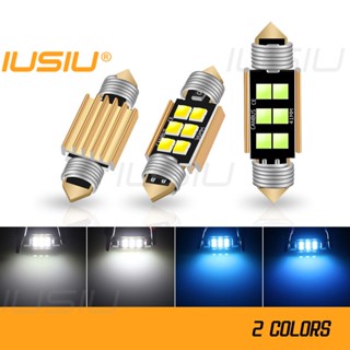 Iusiu Festoon หลอดไฟ Led 31 มม. C5W C10W 31 มม. 36 มม. 39 มม. 41 มม. 12V สีขาว สําหรับติดป้ายทะเบียนรถยนต์