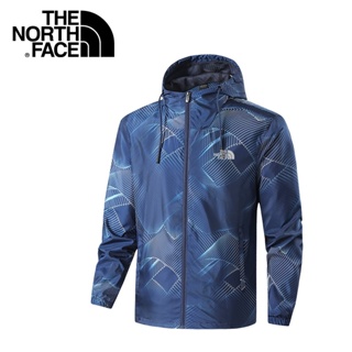 The North Face เสื้อแจ็กเก็ต เสื้อกีฬา เสื้อกันลม ผ้าไหม 50D กันน้ํา สําหรับเดินป่า กลางแจ้ง