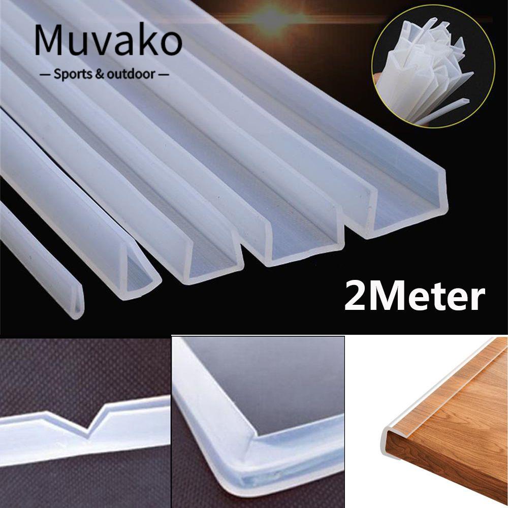 Muvako ใหม่ เทปยางซีลประตู รูปตัว U ทนทาน หลายขนาด 2 เมตร