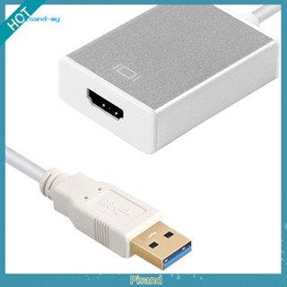 Pisand อะแดปเตอร์ USB 3.0 เป็น HDMI สีขาว สําหรับ Windows 2560x1440