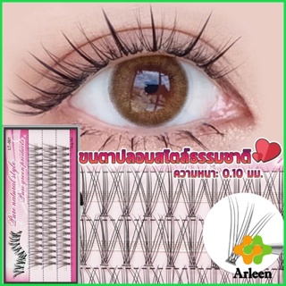 Arleen ขนตาปลอมแบบธรรมชาติ /8/10/11/12/14 มม. ต่อขนตาแต่ละช่อ False Eyelashes