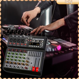 [Lslhj] เครื่องมิกเซอร์เสียง 6 ช่อง สําหรับบันทึกเสียง DJ Stage Music