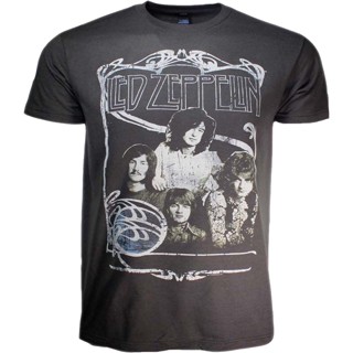 เสื้อยืด พิมพ์ลายวงดนตรี Zeppelin มีไฟ Led