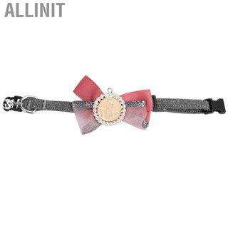 Allinit Dog Collar  Breathable Grooming Pet Bowtie for Picnics Weddings