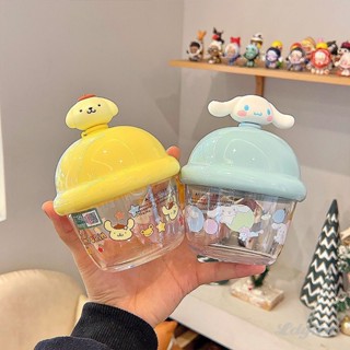 ღ Sanrio Straw Cup ตุ๊กตาการ์ตูนน่ารัก Kuromi My Melody Cinnamoroll กระบอกน้ำ ถ้วยน้ำพกพา Summer Cup Cute Girls Office Drinking Cup Gift