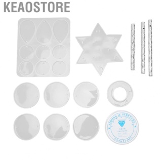 Keaostore Silicone Wind Chime Mold  Pendant Pentagram Flexible for Art Decorations