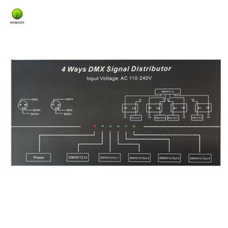 Dmx512 ตัวแยกขยายสัญญาณ DMX512 1CH DMX121 4CH 4 พอร์ตเอาท์พุต DMX124 AC100V-240V