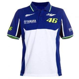 Vr 46 เสื้อยืดโปโล แขนสั้น พิมพ์ลายรถจักรยานยนต์กอล์ฟ YAMAHA M1 MOTO GP สําหรับผู้ชาย