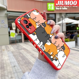 เคสโทรศัพท์มือถือ ซิลิโคนแข็ง บาง กันกระแทก ลายการ์ตูนแมวน่ารัก แฟชั่น สําหรับ VIVO Y73 2021 V21E 4G