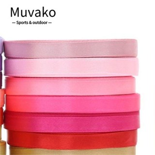 MUVAKO ริบบิ้นผ้าไหมซาติน สีชมพูกุหลาบ สําหรับห่อของขวัญ