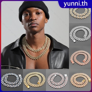 Iced Out Chains For Men 18k Flat Dajin Chain Luxury Fashion Hip Hop สร้อยคอชายเลียนแบบทองสร้อยคอสร้อยข้อมือ 20 ซม./40 ซม./50 ซม./60 ซม. Yunni