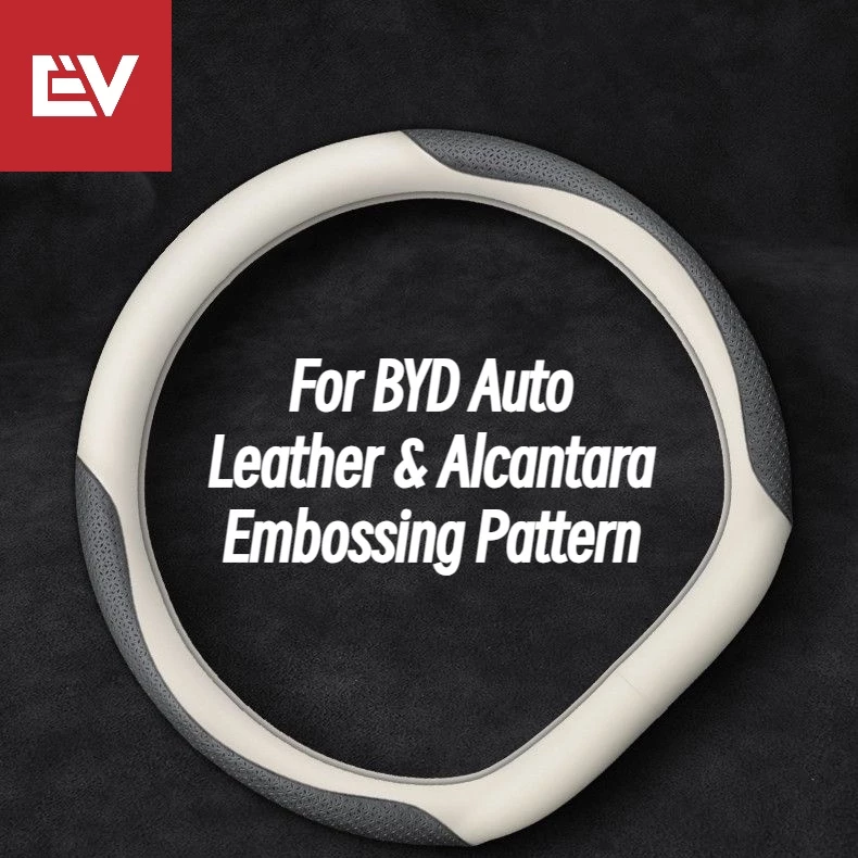 สําหรับ BYD All Series ฝาครอบพวงมาลัยแบบกําหนดเองอัตโนมัติ Alcantara หนังแท้คาร์บอนไฟเบอร์สําหรับ BYD [ATTO1][M6(eMax7)][ซีล 6][ซีล 5][ATTO 3][นกนางนวล][Dolphin][DENZA][DENZA][