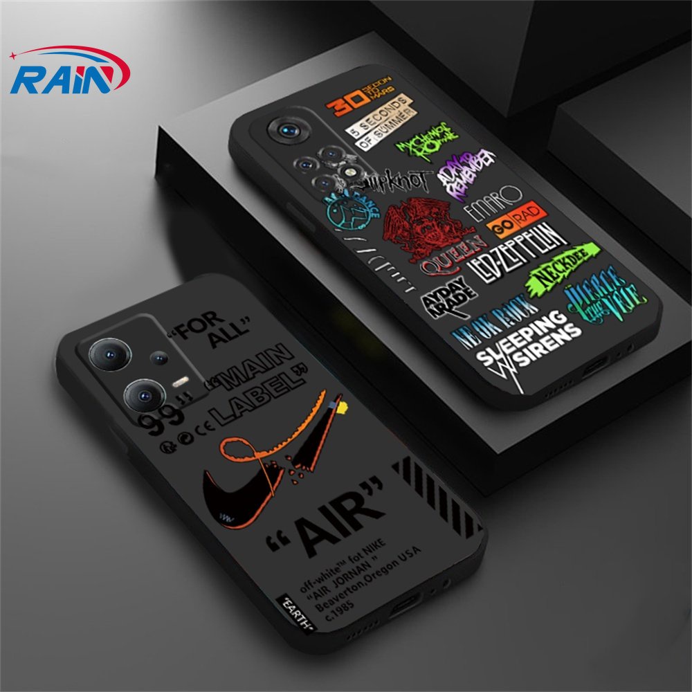 เคสโทรศัพท์มือถือ ซิลิโคนนุ่ม ลายฉลากกราฟฟิตี้ NFC แฟชั่น สําหรับ Redmi Note 12 12 Pro 11S 11 Pro Redmi 10C 10A 9C 9T Note 10 5G Note 10S Note 9s Poco X5 F4 F4 GT M3 Pro X3 Pro
