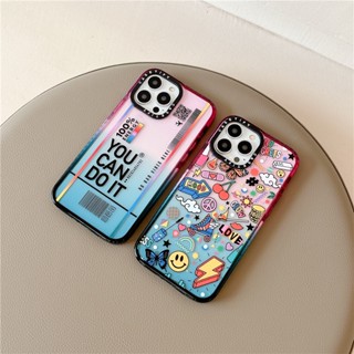 CASETIFY【You Can do it】เคสโทรศัพท์มือถือ อะคริลิค ไล่โทนสี หลากสี สําหรับ iPhone 12 13 14 Pro Max