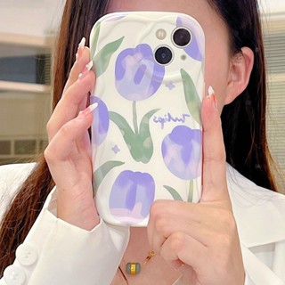 Fashionable Tulip Phone Case Compatible For iphone 14 13 Mini 12 11 Pro Max X Xs XR Max 6 6S 7 8 Plus Se 11pro 14pro 8plus 7plus 12promax Soft Back Cover