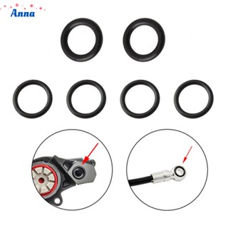 【Anna】Bike O-Ring 6pcs/set 8/9mm Black Disc Brake Five-wire Body Hydraulic Parts