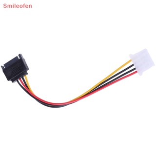 [Smileofen] ใหม่ อะแดปเตอร์สายเคเบิล SATA to IDE 15 Pin SATA ตัวผู้ เป็น Molex IDE 4 Pin ตัวเมีย