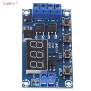 [EruditerT] Dc 6-30V Dual MOS LED Digital Time Delay รีเลย์สวิทช์โมดูลแผงวงจร [ใหม่]