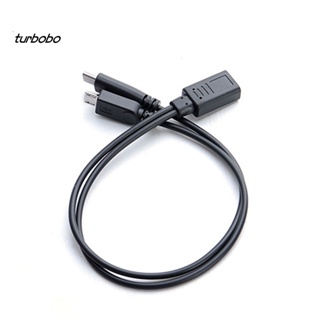 Turbobo Type-C เป็น Type-C&amp;Micro 5P ตัวเมีย เป็น 2 ตัวผู้ Y แยกสายชาร์จ สายเคเบิลต่อขยาย