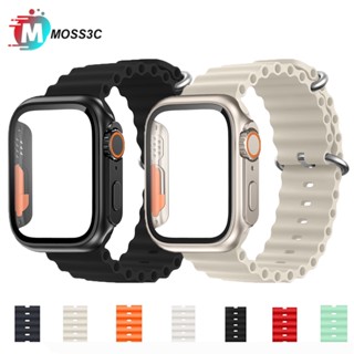 เคส พร้อมสายนาฬิกาข้อมือ สําหรับ iWatch Band 45 มม. 44 มม. 40 มม. 41 มม. iWatch Series 5 6 Se 7 8