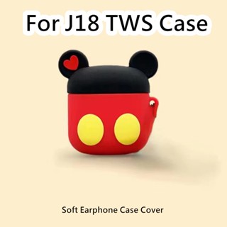 【ของแท้】เคสหูฟัง แบบนิ่ม ลายการ์ตูน สําหรับ J18 TWS J18 TWS